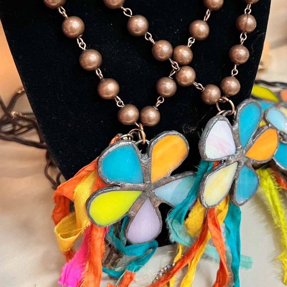 Stainglass necklace